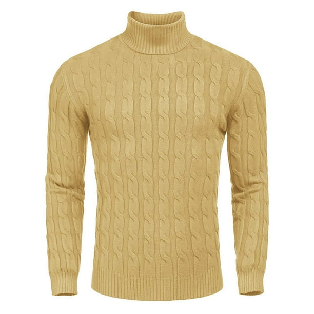 Generic Mens Round Neck Solid Slim Fit Casual Knitwear Knitted Pullover Sweaters 